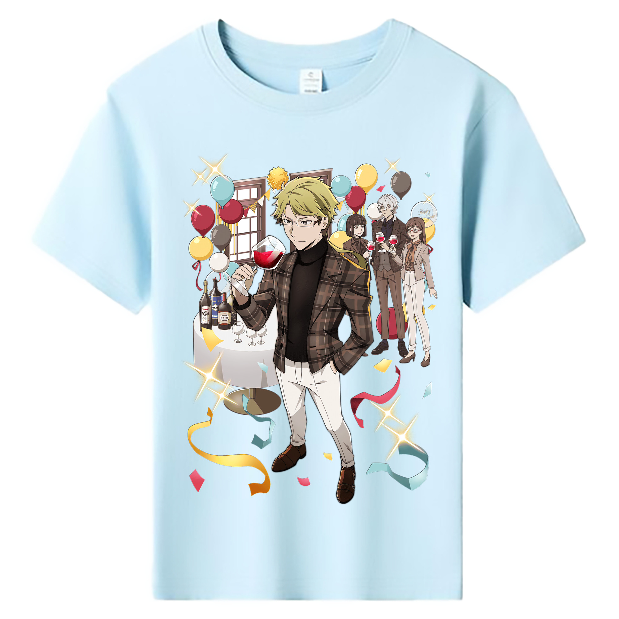 （画像用） 文豪ストレイドッグス Bungo Stray Dogs 綿100％キッズTシャツ（フロントプリント）